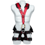 Arnés anticaídas de sujeción pélvico-pectoral en X con 7 puntos