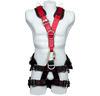 Arnés anticaídas de sujeción pélvico-pectoral en X con 7 puntos